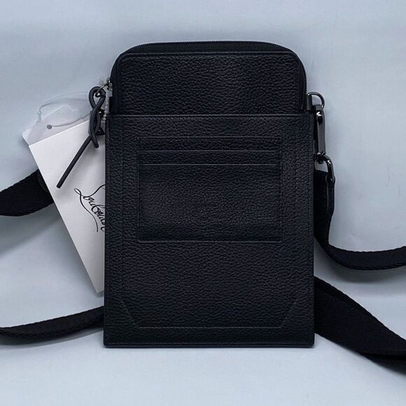 Christian Louboutin Loubilab Spiked Leather Crossbody Bag - Picture 3 of 9